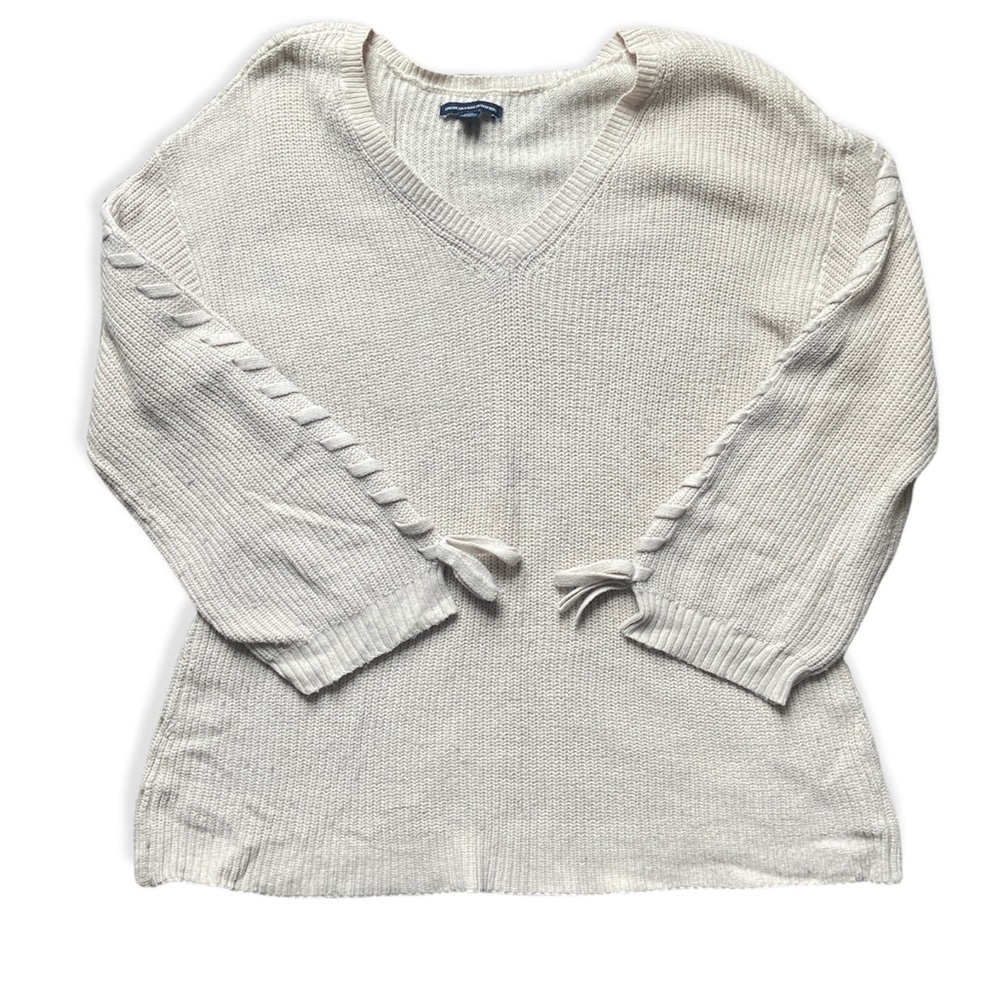American Eagle sweater with tie details